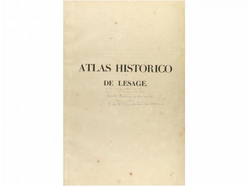 1826. LIBRO. (ATLAS). LE SAGE; LAS CASES, CONDE DE:. [EJEMPL