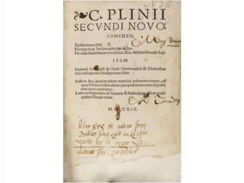 1529. LIBRO. (LITERATURA CLÁSICA). PLINII SECUNDI, C.:. EPIS
