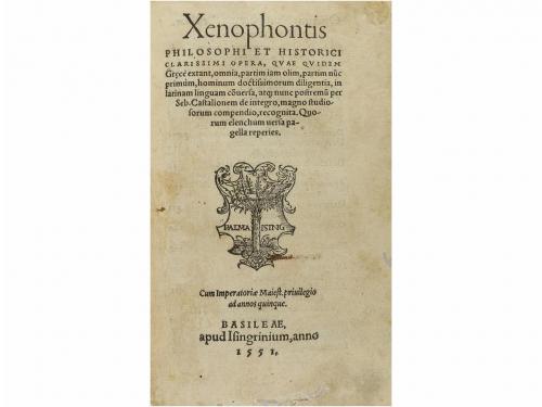 1551. LIBRO. (HUMANIDADES). XENOPHONTIS:. PHILOSOPHI ET HIST