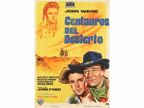 1960. CARTEL. JANO:. CENTAUROS DEL DESIERTO. THE SEARCHERS. 