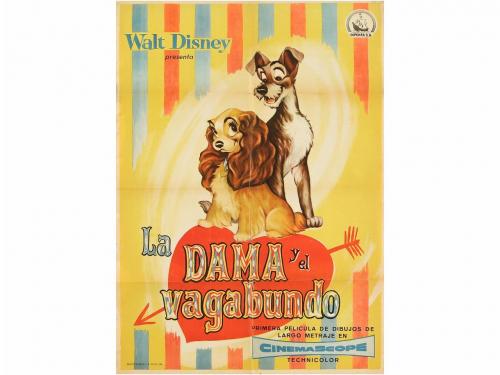 1955. CARTEL. LA DAMA Y EL VAGABUNDO. LADY AND THE TRAMP. Ba