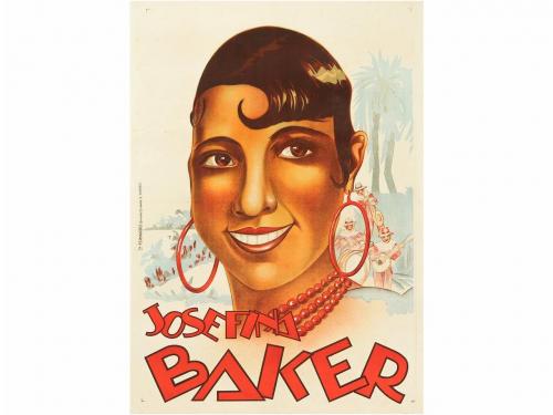 1920 ca. CARTEL. JOSEFINA BAKER. Madrid: L. A. Fernández. Li
