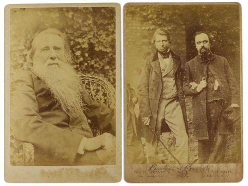 1863 ca. FOTOGRAFÍA. W. & D. DOWNEY:. RETRATO DE LOS ARTIST