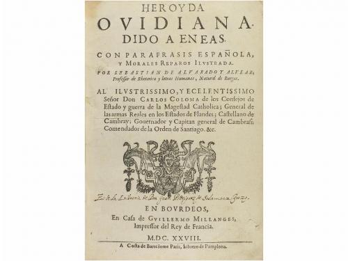 1628. LIBRO. (LITERATURA). ALVARADO Y ALVEAR, SEBASTIAN:. H