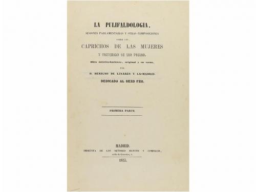 1855. LIBRO. (LITERATURA-SÁTIRA). LINARES Y LA-MADRIZ, BENI