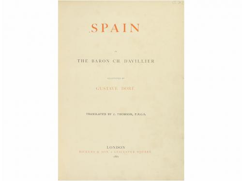1881. LIBRO. (VIAJES). D&#39;AVILLIER, THE BARON CH.:. SPAIN. L