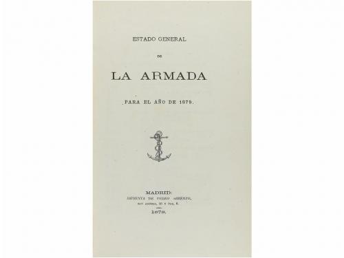 1878. LIBRO. (MILITARIA.-NAVAL). ESTADO GENERAL DE LA ARMAD