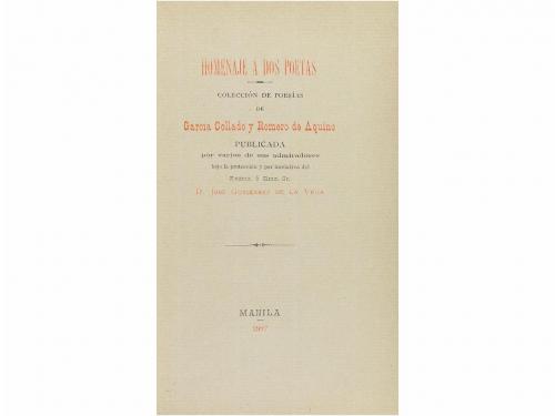 1897. LIBRO. (LITERATURA). GARCÍA COLLADO; ROMERO DE AQUINO
