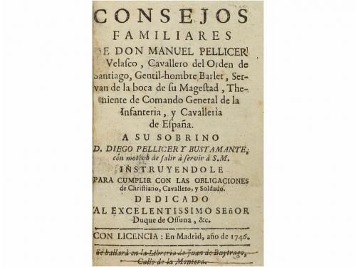 1746. LIBRO. (HUMANIDADES). PELLICER VELASCO, MANUEL:. CONS