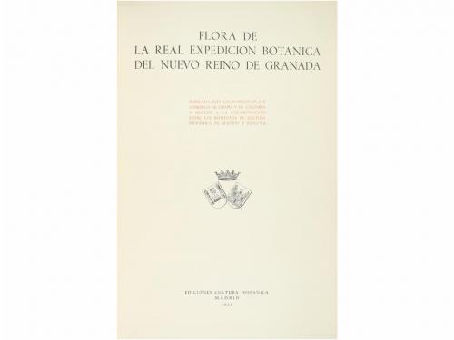 1955. LIBRO. (FACSÍMIL). FLORA DE LA REAL EXPEDICION BOTANI