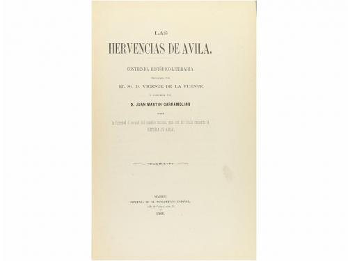 1866. LIBRO. (LITERATURA). MARTIN CARRAMOLINO, JUAN:. LAS HE