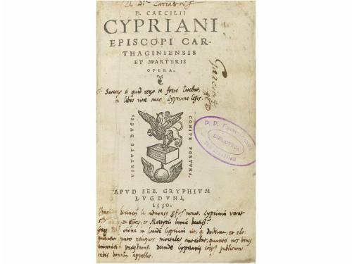 1550. LIBRO. (HUMANIDADES). CYPRIANI, CAECILII D.:. OPERA. L