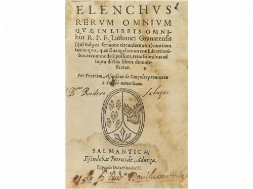 1584. LIBRO. (HUMANIDADES). SANÇOLES, ALFONSUM:. ELENCHUS RE