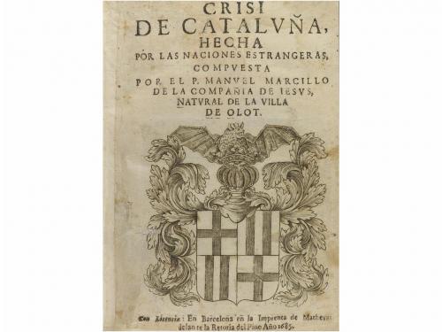 1685. LIBRO. (HISTORIA-CATALUNYA). MARCILLO, MANUEL:. CRISI 