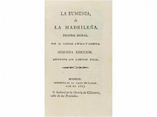 1815. LIBRO. (LITERATURA-MADRID). ZAVALA Y ZAMORA, GASPAR:. 