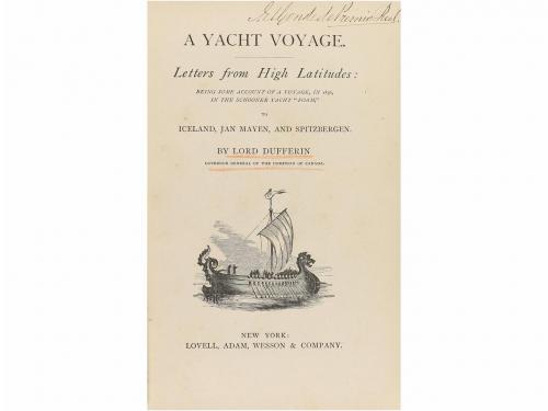 [1856]. LIBRO. (VIAJES). LORD DUFFERIN:. A YACHT VOYAGE. Let