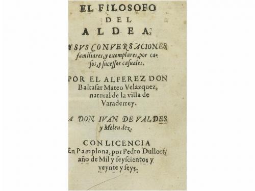 1626. LIBRO. (LITERATURA SIGLO DE ORO). MATEO VELAZQUEZ, BAL