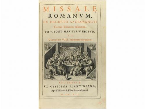 1616. LIBRO. (MISAL). MISSALE ROMANUM, EX DECRETO SACROSANC