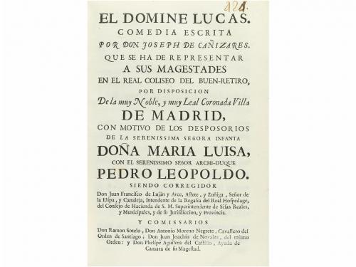 [1764]. LIBRO. (LITERATURA). CAÑIZARES, JOSEPH:. EL DOMINE L