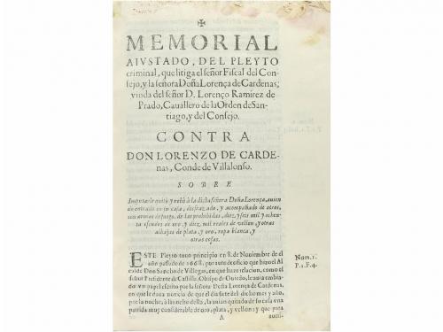 1670 ca. LIBRO. (DERECHO PENAL). MEMORIAL AIUSTADO, DEL PLE