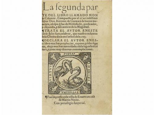 1550 ca. LIBRO. (LOTE DE CONJUNTO-OBRAS INCOMPLETAS). GUEVAR
