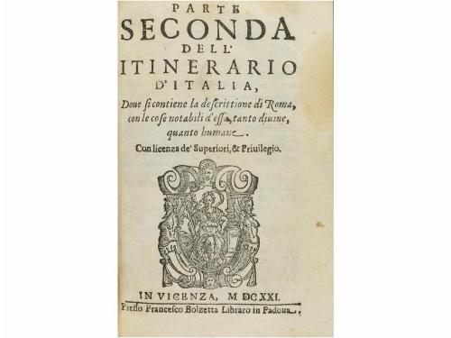 1622. LIBRO. (VIAJES-ITALIA). SCOTO, ANDRES:. ITINERARIO, O 