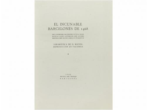 1942. LIBRO. (FACSÍMIL). FACSIMIL DE LA GRAMÀTICA D&#39;EN MATES