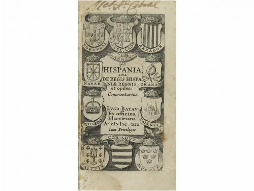 1629. LIBRO. (HISTORIA). HISPANIA SIVE DE REGIS HISPANIAE RE