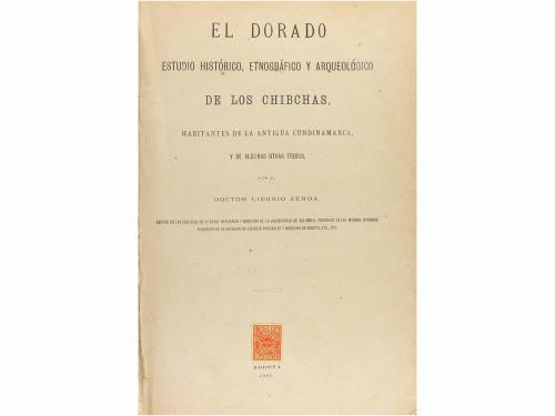 1883. LIBRO. (ARQUEOLOGÍA PRECOLOMBINA-COLOMBIA). ZERDA, LIB