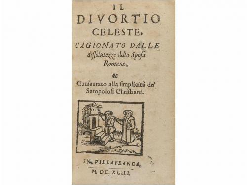 1643. LIBRO. (LITERATURA). PALLAVICINO, FERRANTE:. IL DIVOR