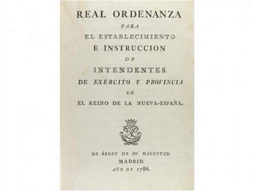 1786. LIBRO. (DERECHO-REAL ORDENANZA). REAL ORDENANZA PARA