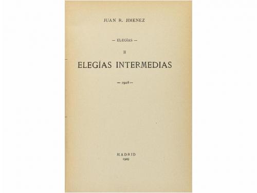 1909-1910. LIBRO. (LITERATURA-PRIMERA EDICIÓN). JIMENEZ, JU