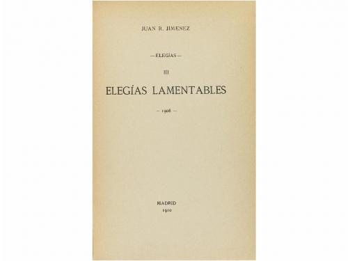 1909-1910. LIBRO. (LITERATURA-PRIMERA EDICIÓN). JIMENEZ, JU