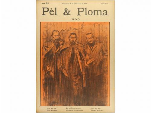 1899-1903. REVISTA. (MODERNISMO). PÈL & PLOMA. Barcelona, 18