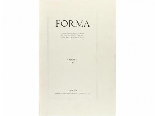 1905-1906. REVISTA. (ARTE). FORMA 1904-1907. Publicación ilu
