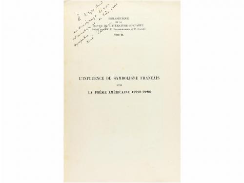 1929. LIBRO. (ARTE). TAUPIN, RENÉ:. L&#39;INFLUENCE DU SYMBOLISM