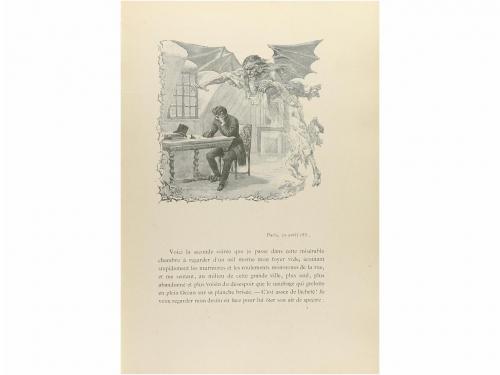 1887. LIBRO. (BIBLIOFILIA). FEUILLET, OCTAVE:. LE ROMAN D&#39;UN