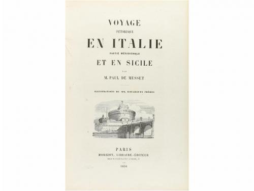 1856-1848. LIBRO. (VIAJES). MUSSET, M. PAUL DE; BELIN, J. L.