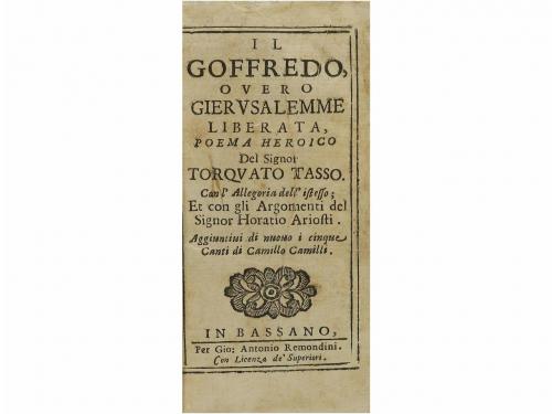 [1685]. LIBRO. (LITERATURA ITALIANA). TASSO, TORQUATO:. IL G
