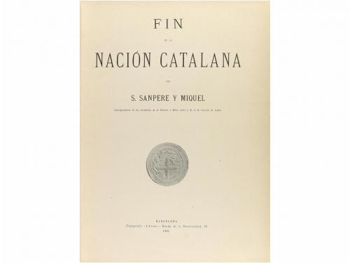1905. LIBRO. (CATALUÑA). SANPERE Y MIQUEL, S.:. FIN DE LA NA