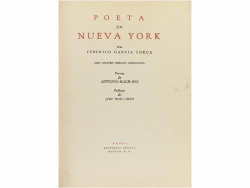 1940. LIBRO. (LITERATURA-VANGUARDIAS). GARCIA LORCA, FEDERIC