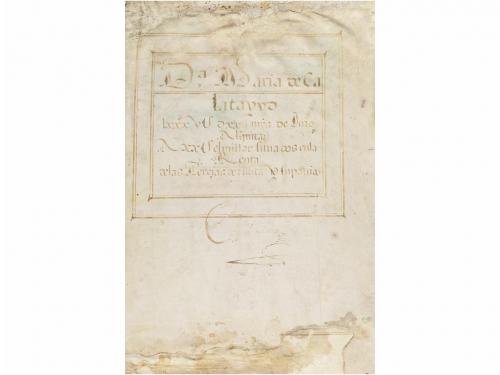 1669. MANUSCRITO. (CALATAYUD). 8 h. manuscritas sobre pergam