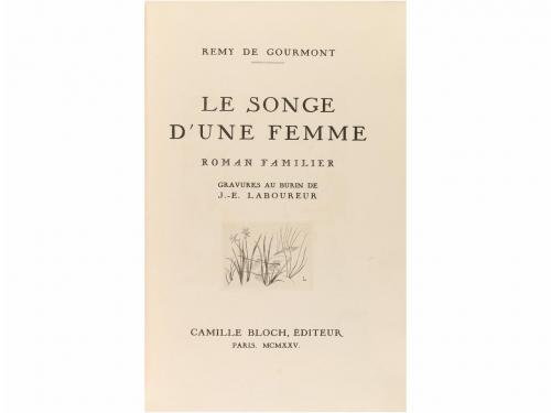 1925. LIBRO. (BIBLIOFILIA). GOURMONT, REMY DE:. LE SONGE D&#39;U
