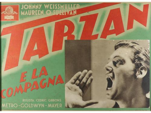 1930 ca. CARTEL. CONJUNTO DE TRES LOBBY CARDS EN ITALIANO: