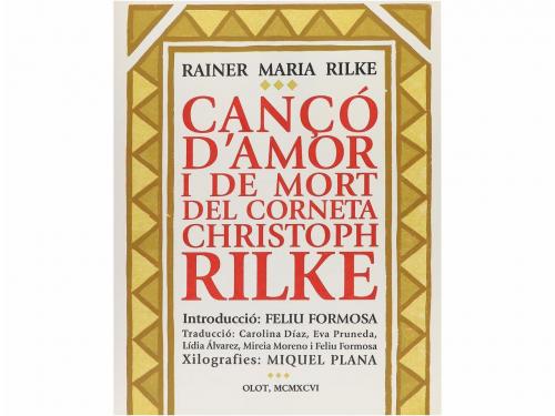 1996. LIBRO. (BIBLIOFILIA). RILKE, RAINER MARIA:. CANÇO D´AM