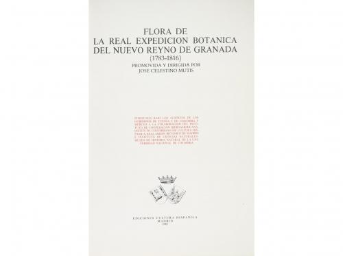 1985-1989. LIBRO. (FACSÍMIL). FLORA DE LA REAL EXPLORACION B