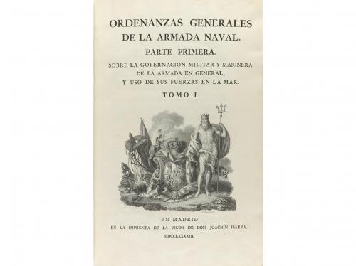 1793. LIBRO. (DERECHO MARÍTIMO). ORDENANZAS GENERALES DE LA 