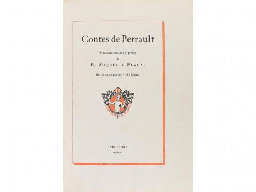 1911. LIBRO. (BIBLIOFILIA). MIQUEL Y PLANAS, R. (Trad.):. CO