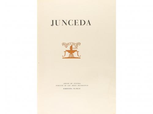 1952. LIBRO. (ARTE-BIBLIOFILIA). JUNCEDA. Amigos de Junceda.
