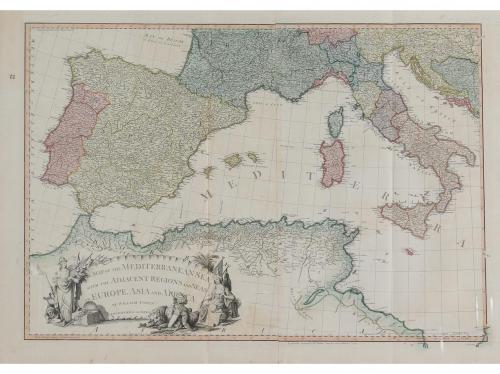1785. MAPA. (MEDITERRÁNEO). FADEN, WILLIAM:. A MAP OF THE ME